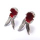 Handmade silver Redcurrant earrings