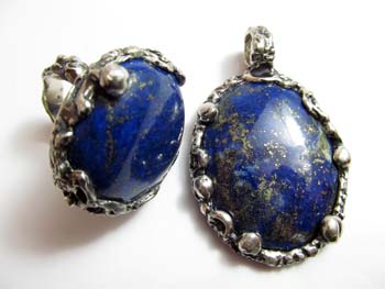 Handmade jewellery set Opal